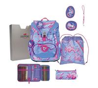 DerDieDas ErgoFlex Light Juego de mochilas escolares 5 piezas lila