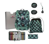 DerDieDas ErgoFlex Light Juego de mochilas escolares 5 piezas verde