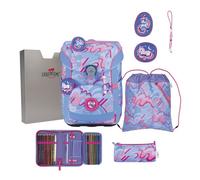 DerDieDas ErgoFlex Superflash Easy Juego de mochilas escolares lila