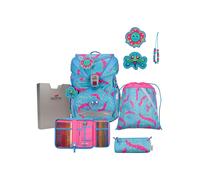 DerDieDas Ergoflex Superlight Juego de mochilas escolares 5 piezas azul