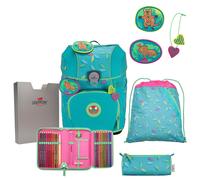 DerDieDas ErgoFlex Tiny Exklusiv Superflash - Mochila escolar Set 5 tlg. 900g (Paradise)
