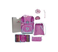 DerDieDas ErgoFlex Tiny Juego de mochilas escolares 6 piezas fucsia