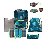 DerDieDas ErgoFlex Tiny Magic Light - Juego de 5 Mochilas Escolares, Azul