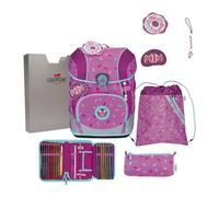 DerDieDas ErgoFlex Tiny Juego de mochilas escolares 6 piezas rosa