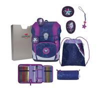 DerDieDas ErgoFlex Tiny LED Juego de mochilas escolares púrpura