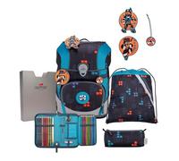 DerDieDas ErgoFlex Tiny Juego de mochilas escolares 6 piezas azul