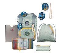 DerDieDas Exklusiv Eco Schulranzenset 5-teilig Grey Planet