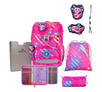 DerDieDas Exklusiv Neon Schulranzenset 5-teilig Punkie
