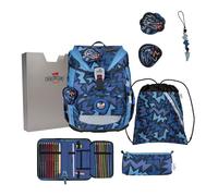 DerDieDas Juego de mochilas escolares ErgoFlex 5pcs. azul