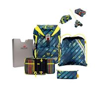 DerDieDas Juego de mochilas escolares ErgoFlex 5pcs. gris