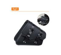 (Derecha) Alforjas universales para sillín de motocicleta, bolsa lateral para herramientas, equipaje,