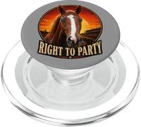 Derecho a la Fiesta de Caballos, Carreras de Caballos, Santa Anita, del Mar PopSockets PopGrip para MagSafe