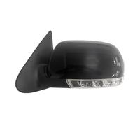 Derecho-ESPEJO COMPLETO Para Hyundai IX55 para Veracruze conjuntos de espejo retrovisor de puerta exterior de coche 6/8PIN 87610-3J180/87610-3J190 accesorios para coche (Color : 4 6pin Black Left)