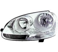 Derecho-FARO PRINCIPAL-Eléctrico-con Motor FONDO CROMO CHROMED MASK H7+H7