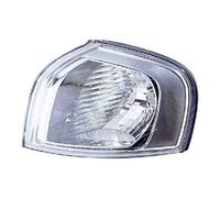 Derecho-PILOTO DELANTERO-con portalámparas-Transparente FONDO PLATA SILVER MASK