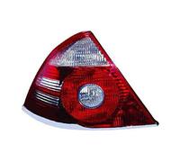 Derecho-PILOTO TRASERO-sin portalámparas-Blanco-Rojo MOLDURA CROMADA CHROMED MOULDING IPARLUX compatible con FORD MONDEO III 4/5P (05->07)