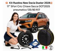 Derecho Set Rueda New Dacia Duster 17 Cric Llave Bolsa 135/80 r17 Oferta