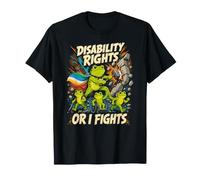 Derechos de Discapacidad O Lucho Mes del Orgullo Frog Advocate Meme Camiseta