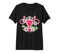 Derechos de la Mujer Feminista Pro Choice de Uterus Middle Finger Camiseta Premium