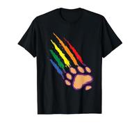Derechos del Orgullo Gay Orgullo Orgulloso y Apoyo LGBTQ Camiseta gráfica económica, Hombre, Negro, L