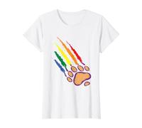 Derechos del Orgullo Gay Orgullo Orgulloso y Apoyo LGBTQ Camiseta gráfica económica, Mujer, Blanco, XS