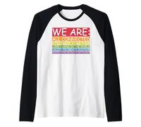 Derechos Humanos Igualdad Justicia Social Mujeres Activistas Protesta Camiseta Manga Raglan