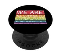 Derechos Humanos Igualdad Justicia Social Mujeres Activistas Protesta PopSockets PopGrip Adhesivo