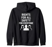 Derechos para Toda Seguridad para Todos | Regalo del Día de los Derechos Humanos Sudadera con Capucha
