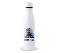 DEREGALOOS Botella Personalizada Infantil 700ml Chase de Acero Inoxidable Reutilizable con Nombre, Libre de BPA para Escuela Regalo Original