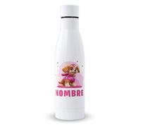 DEREGALOOS Botella Personalizada Infantil 700ml Skye. Botella Acero Inoxidable Reutilizable con Nombre. Botella Niños Libre de BPA para Escuela Regalo Original