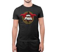 DEREGALOOS Camiseta Día del Padre | Regalo Día del Padre | Ideas de Regalos Originales | Futuro Papá | Día del Padre Regalo Original | Ideas Día del Padre | Súper Papá. (XL, Negro)