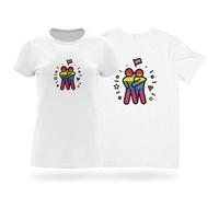 DEREGALOOS Camiseta Orgullo LGTBIQ+ | Ideas de Regalos Originales | Regalos Originales para el Día del Orgullo | LGBTIQ+ | Hecho en España (FR/ES, Letras, XL, Regular, Regular, Iconos LGTBIQ+)
