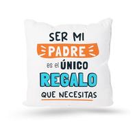 DEREGALOOS Cojín día del Padre | Regalo Original para Papá | Cojines Divertidos para el día del Padre, Cumpleaños | Fabricado en España | Varios tamaños a Elegir