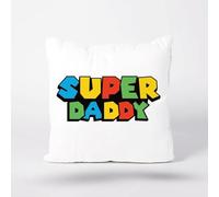 DEREGALOOS Cojín día del Padre | Regalo Original para Papá | Cojines Divertidos para el día del Padre, Cumpleaños | Fabricado en España | Varios tamaños a Elegir. Super Daddy (40x40)