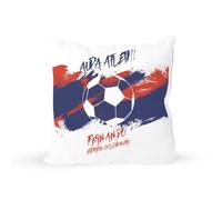 DEREGALOOS Cojín Personalizado con Nombre y Equipo de fútbol. Cojín Personalizado Regalo Original para Aficionados fútbol. Regalo fútbol. Relleno Incluido. (Atleti, 40X40)