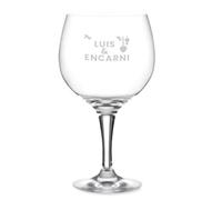 DEREGALOOS Copa de Gin Tonic Personalizada. Copas de Balón 62 e Cristal. Pack de 1 o 2 Opcional con Estuche. Regalo Original para San Valentin Cumpleaños Parejas Eventos (1 Copa)