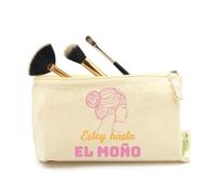 DEREGALOOS Neceser Personalizado para el Día de la Madre. Estuche de Maquillaje para Regalar. Bolsa de Viaje para Madres. Regalos Originales. (Estoy hasta el moño)