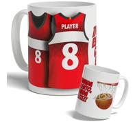 DEREGALOOS Taza Personalizada Baloncesto ACB con Nombre y Número. Diseño Tipo Camiseta Inspirado en Equipos Nacionales. Regalo para Fans del Basket. Taza Niño, Niña, Hombre o Mujer (Granada)