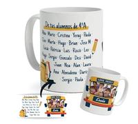 DEREGALOOS Taza Personalizada con nombre para Profesores. Tazas de Desayuno personalizada Profesores. Regalo Original para Profes. Regalo Mejor profe. Regalo fin de curso.