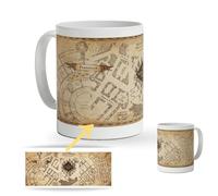 DEREGALOOS Taza Personalizada Mago con Nombre. Tazas Frikis Desayuno Magos. Regalo Original personalizado. Regalo Amigo Invisible. Mapa.