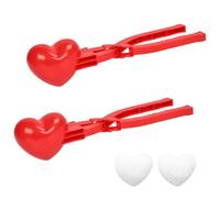Dereine 2 Pcs Fabricante De Bolas De Nieve,Clip de Bola de Nieve,Herramientas para Hacer Bolas de Nieve,Snowball Maker,Juguete para Hacer Bolas de Nieve de Invierno