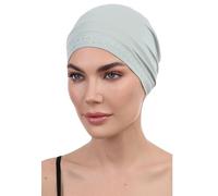 Deresina Headwear Gorro de quimioterapia de bambú para mujer, gorro de cabeza ornamentado para pérdida de cabello, gorro para dormir, gorro para debajo del sombrero, turbante o pañuelo, gorros para