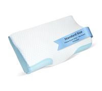 Derila Fundas refrescantes de Espuma viscoelástica para una Temperatura óptima para la Almohada Dormir. La Funda Blanca de Calidad Garantiza un Ajuste Almohadas