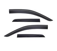 Derivabrisas Delanteros para Ventanillas Deflector de Viento y Lluvia para Ford Everest T9 2023-2024, Color Negro Mate, 4 Unidades Rejilla Protectora contra la Lluvia