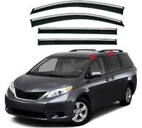 Derivabrisas para Toyota Sienna XL30 2011-2020, Visera Ventana Deflector Protector Lluvia Y Sol Cubierta Protectora Toldos Viseras Protección