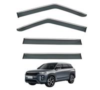 Derivabrisas Viseras Deflector para Chery Tiggo 7 High-Performance Edition MK3 2024+, Deflectores de Viento Ventana Antilluvia con Rayas Brillantes Accesorios,4PCS