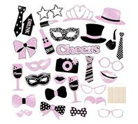 DERJDISF Conjunto de Accesorios Fotocall - Perfecto para Graduaciones, Bodas, Cumpleaños y Comuniones - De Estilo Chic y Diversión Asegurada en Tus Eventos