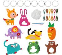 DERJDISF Conjunto de Costura para Jóvenes - Equipo de Bordado de Lana con 8 Variados Diseños Creativos - Fomenta la Innovación y Competencias de Costura Básicas de los Jóvenes