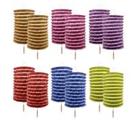 DERJDISF Farolillos de Papel - Juego de 12 Linternas Chinas de Papel de 6,3 Pulgadas, Esenciales para Bodas Hibachi, Año Nuevo Lunar, Cumpleaños y Otras Celebraciones