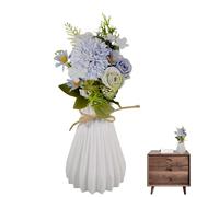 DERJDISF Florales Artificiales para Decoración - Decoración Majestuosa con Flores de Tela, Ramos de Flores Preservadas, Hortensias Artificiales, Jarrones Decorativos y Más